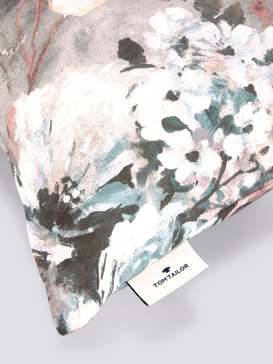 Kissenhülle mit Rosenprint - unisex - lt.grey Kissenhülle mit Rosenprint - unisex - lt.grey - 10 - TOM TAILOR