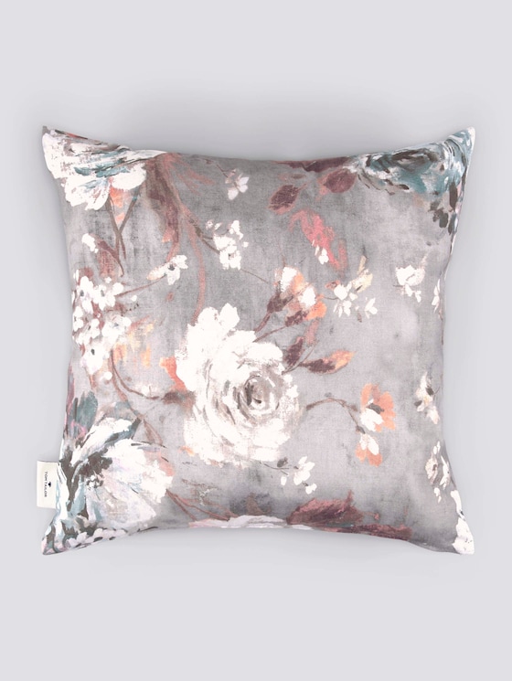 Kissenhülle mit Rosenprint - unisex - lt.grey Kissenhülle mit Rosenprint - unisex - lt.grey - 8 - TOM TAILOR