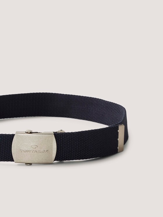 Skatergürtel aus Baumwolle - unisex - navy uni Skatergürtel aus Baumwolle - unisex - navy uni - 9 - TOM TAILOR