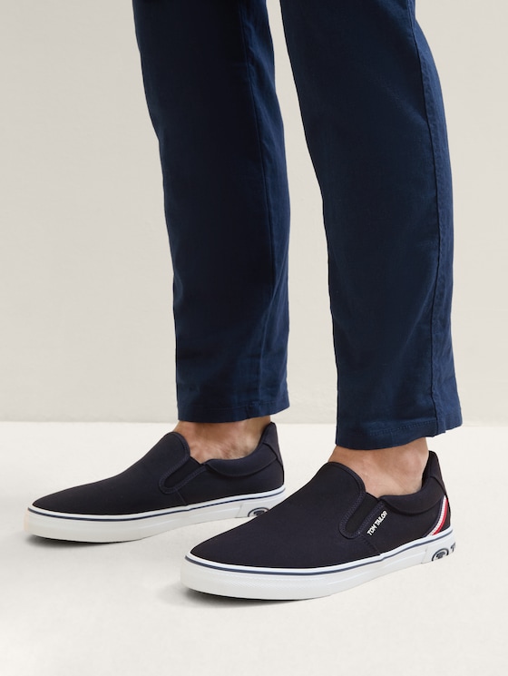 Slipper mit Logoprint von Men, navy