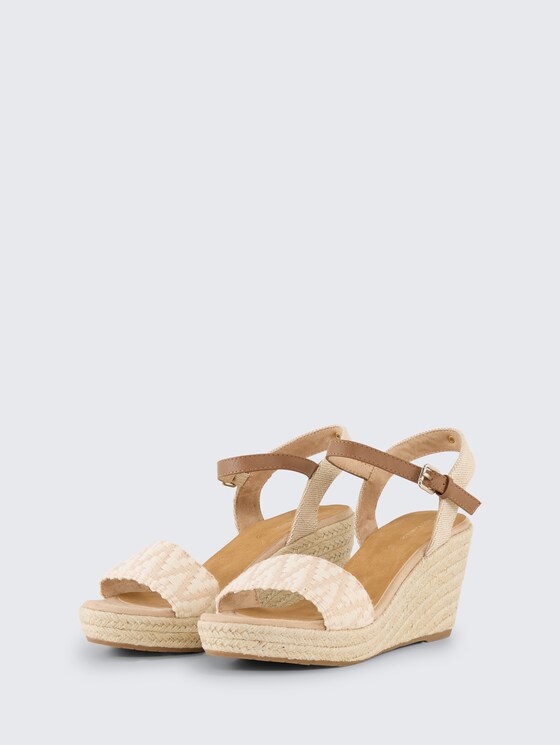 Sandalen mit Keilabsatz von Women, offwhite-sand