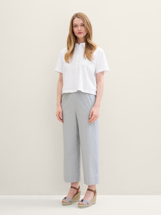 Sandals with wedge heels by Women, navy-silver