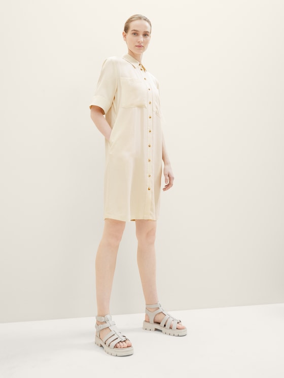 Fischersandale mit Blockabsatz von Women, beige