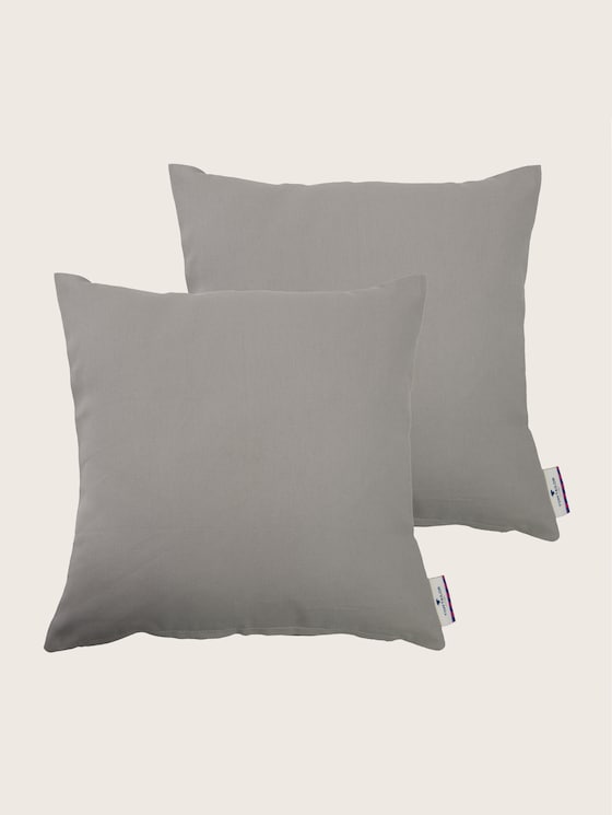 Basic Kissenhülle im 2er Pack von Unisex, grey