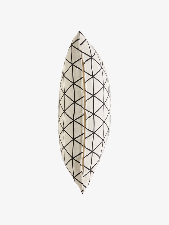 Kussensloop met driehoekmotief - uniseks - offwhite-black Kussensloop met driehoekmotief - uniseks - offwhite-black - 11 - TOM TAILOR