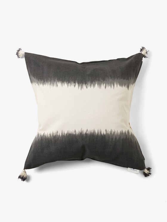 Zweifarbige Kissenhülle mit Quasten - unisex - black-white Zweifarbige Kissenhülle mit Quasten - unisex - black-white - 8 - TOM TAILOR