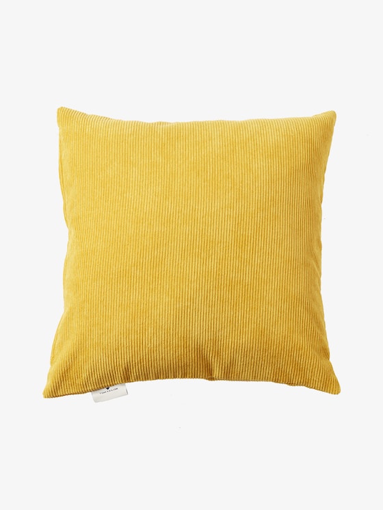 Cushion cover in corduroy look -  - yellow - 7 - Tom Tailor E-Shop Kollektion