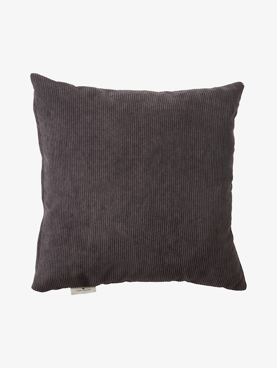 Kissenhülle in Cord-Optik von Unisex, anthracite