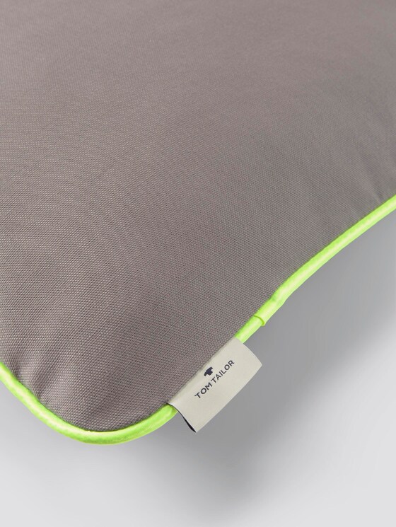 Kissenhülle mit Neon-Saumkante - unisex - anthracite Kissenhülle mit Neon-Saumkante - unisex - anthracite - 10 - TOM TAILOR
