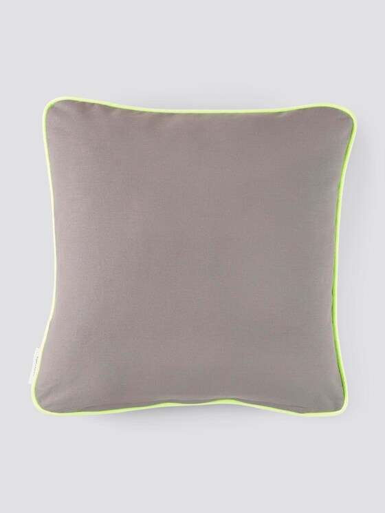 Kissenhülle mit Neon-Saumkante - unisex - anthracite Kissenhülle mit Neon-Saumkante - unisex - anthracite - 7 - TOM TAILOR