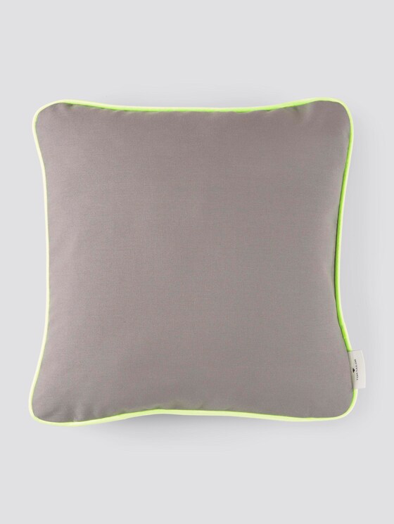 Kissenhülle mit Neon-Saumkante - unisex - anthracite Kissenhülle mit Neon-Saumkante - unisex - anthracite - 8 - TOM TAILOR