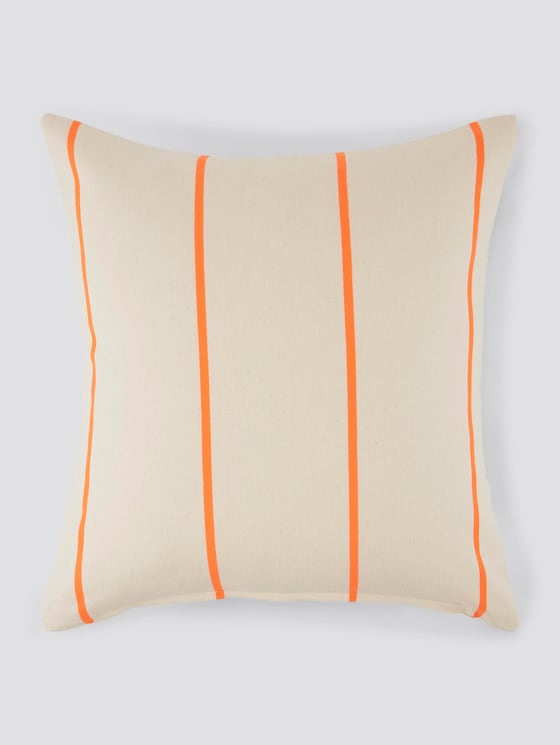 Cushion cover with neon stripes - unisex - nature-neon - 7 - TOM TAILOR