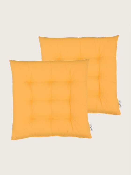 Unifarbenes Sitzkissen im 2er Pack von Unisex, sun