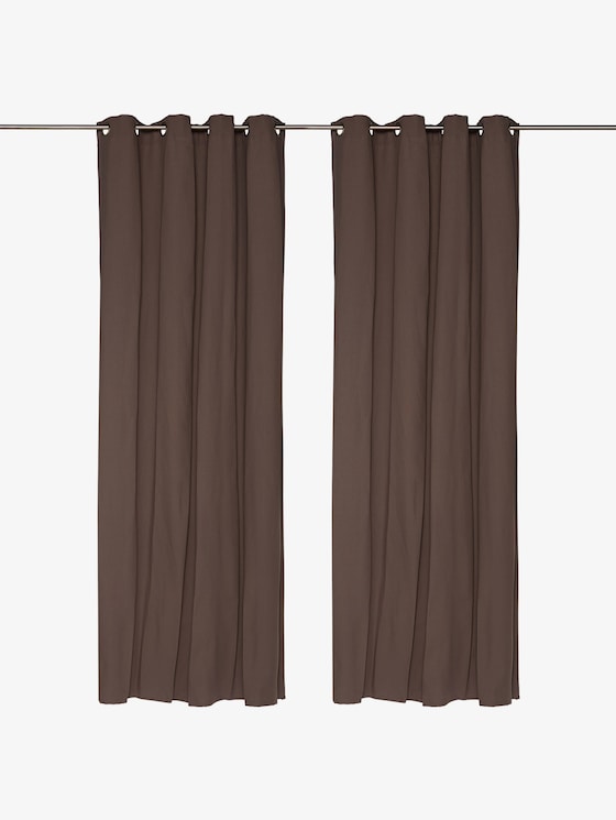Vorhang mit feiner Struktur - unisex - dk.grey - 1 - TOM TAILOR