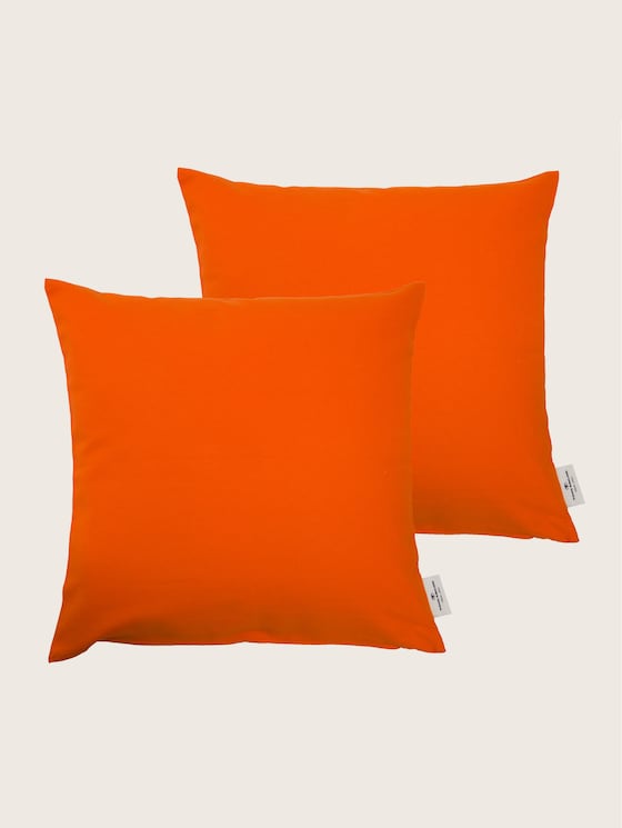 Basic Kissenhülle im 2er Pack von Unisex, orange