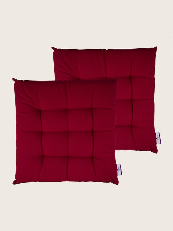 Plain coloured cushion by Unisex, dk.red