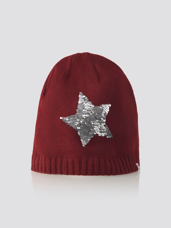 Beanie mit Pailletten-Verzierung - Mädchen - cabernet|rose Beanie mit Pailletten-Verzierung - Mädchen - cabernet|rose - 7 - TOM TAILOR