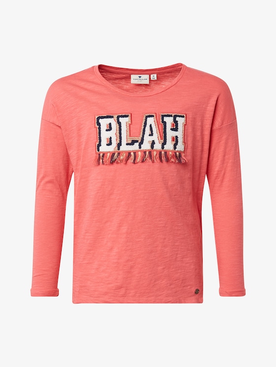 Langarmshirt mit Artwork - Mädchen - sunkist coral|rose Langarmshirt mit Artwork - Mädchen - sunkist coral|rose - 7 - TOM TAILOR