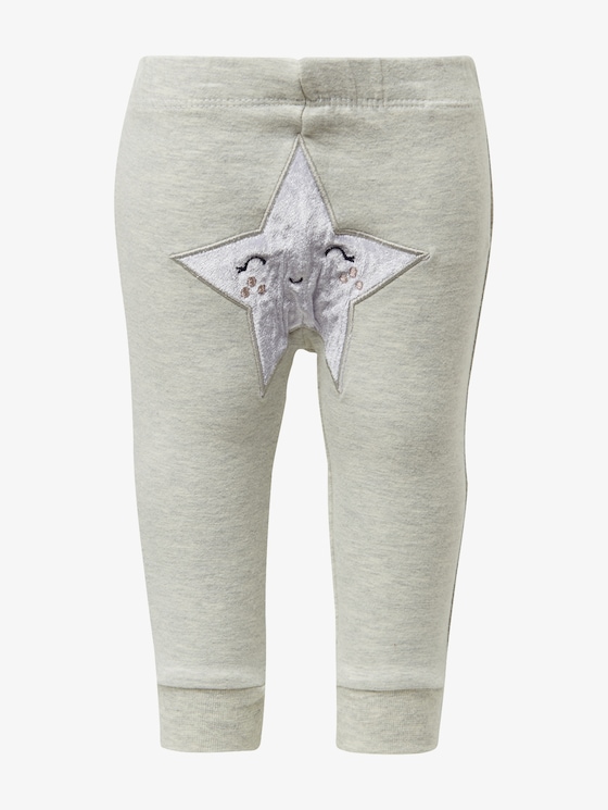 Tracksuit bottoms with a star - Babies - lunar rock melange|beige Tracksuit bottoms with a star - Babies - lunar rock melange|beige - 7 - TOM TAILOR