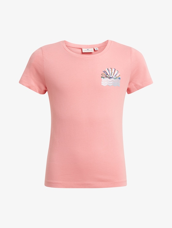 T-Shirt mit Print - Mädchen - conch shell|pink T-Shirt mit Print - Mädchen - conch shell|pink - 7 - TOM TAILOR