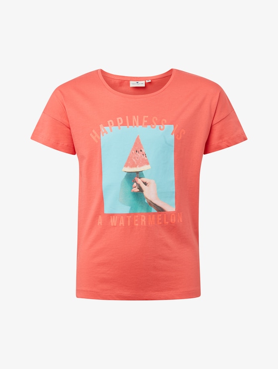 T-Shirt mit Print - Mädchen - tawny port|red T-Shirt mit Print - Mädchen - tawny port|red - 7 - TOM TAILOR
