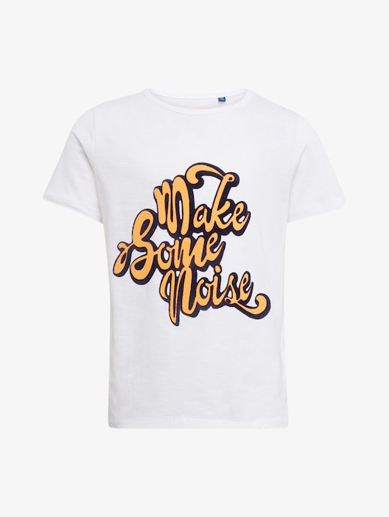 T-Shirt mit Flock-Print - Jungen - original|original - 7 - TOM TAILOR