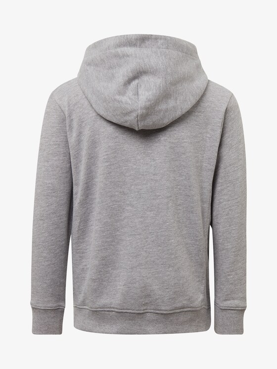 Hoodie mit Print - Jungen - drizzle melange|gray Hoodie mit Print - Jungen - drizzle melange|gray - 8 - TOM TAILOR