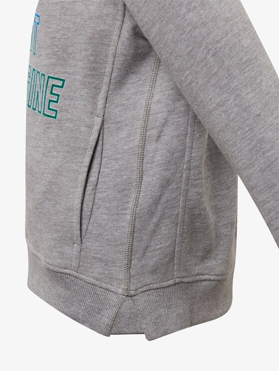 Hoodie mit Print - Jungen - drizzle melange|gray Hoodie mit Print - Jungen - drizzle melange|gray - 9 - TOM TAILOR