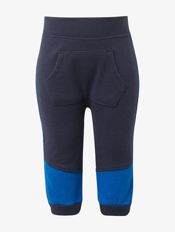 Jogging bottoms with kangaroo pocket - Babies - navy blazer|blue - 7 - TOM TAILOR