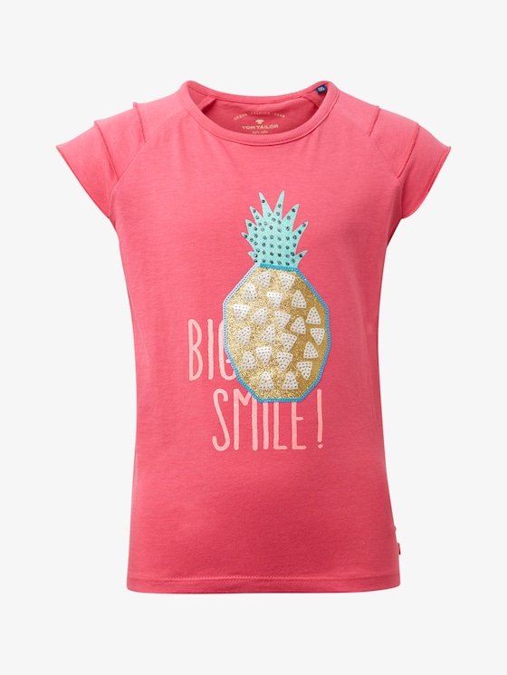 T-Shirt mit Pailletten-Artwork - Mädchen - raspberry sorbet|pink T-Shirt mit Pailletten-Artwork - Mädchen - raspberry sorbet|pink - 7 - TOM TAILOR