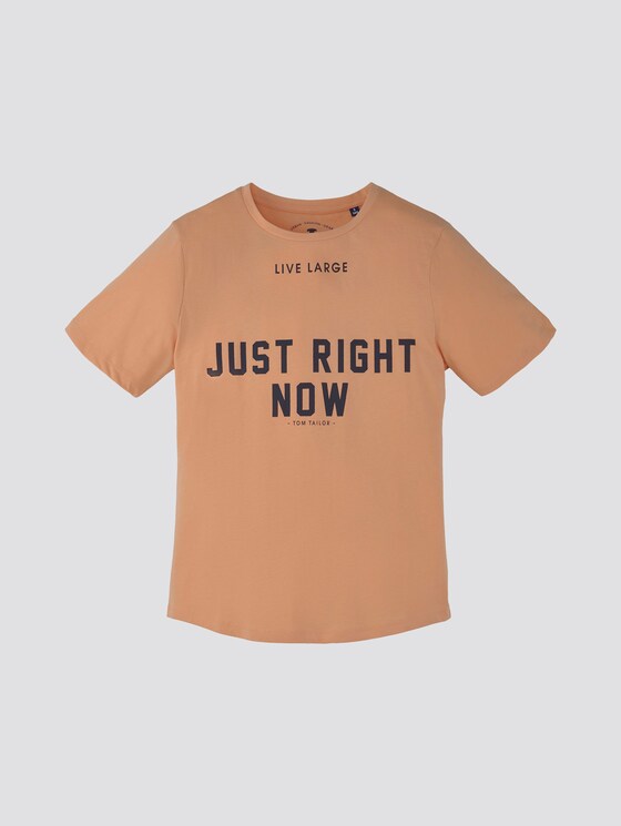 T-shirt with print - Boys - peach|orange T-shirt with print - Boys - peach|orange - 7 - TOM TAILOR