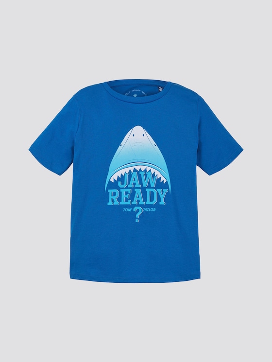 T-shirt with print - Boys - victoria blue|blue T-shirt with print - Boys - victoria blue|blue - 7 - TOM TAILOR