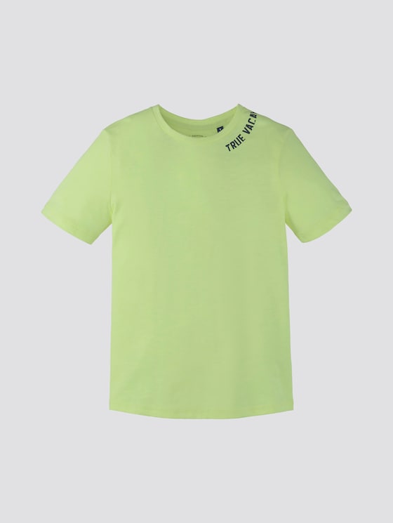 T-Shirt mit Rücken-Print - Jungen - washed out neon yellow|yellow T-Shirt mit Rücken-Print - Jungen - washed out neon yellow|yellow - 7 - TOM TAILOR