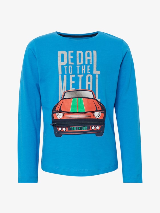 Langarmshirt mit ausgefallenem Detail - Jungen - ibiza blue|blue Langarmshirt mit ausgefallenem Detail - Jungen - ibiza blue|blue - 7 - TOM TAILOR