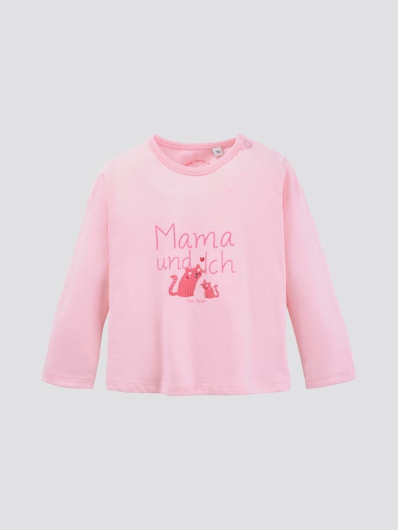 Langarmshirt mit Schrift-Print - Babies - rose shadow|rose Langarmshirt mit Schrift-Print - Babies - rose shadow|rose - 7 - TOM TAILOR