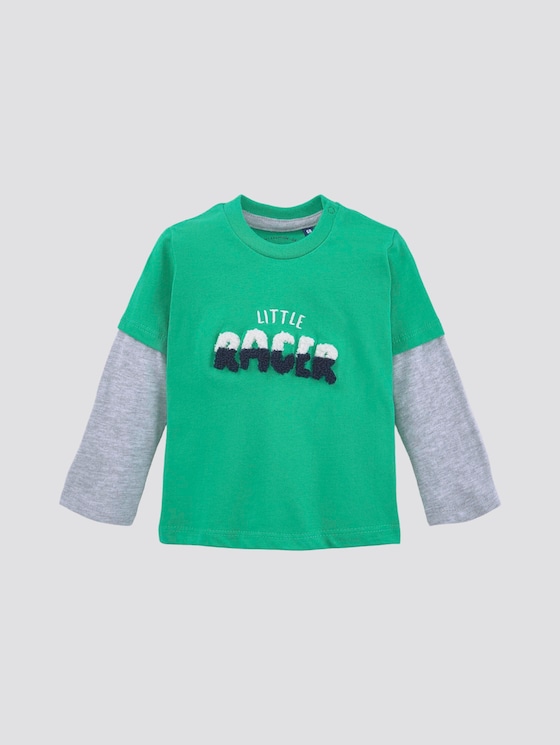 Lange mouwen shirt met borduurwerk - Babies - simply green|green - 7 - TOM TAILOR