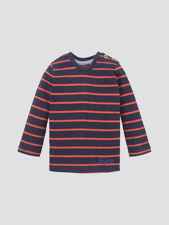 Striped long-sleeved shirt - Babies - navy blazer|blue Striped long-sleeved shirt - Babies - navy blazer|blue - 7 - TOM TAILOR