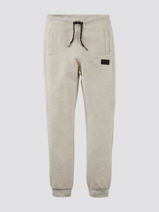 Melierte Jogginghose - Jungen - off white melange|white Melierte Jogginghose - Jungen - off white melange|white - 7 - TOM TAILOR
