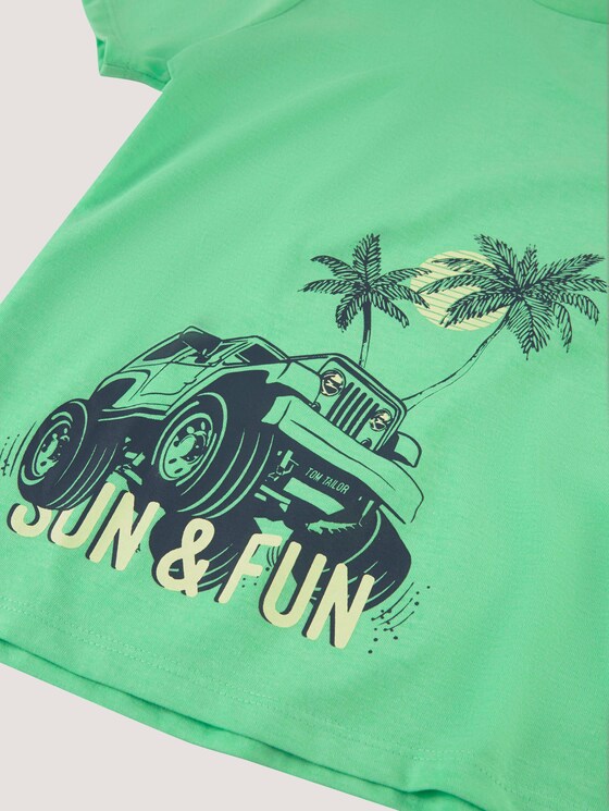 T-Shirt met print - Jongens - washed neon green|green T-Shirt met print - Jongens - washed neon green|green - 9 - Tom Tailor E-Shop Kollektion