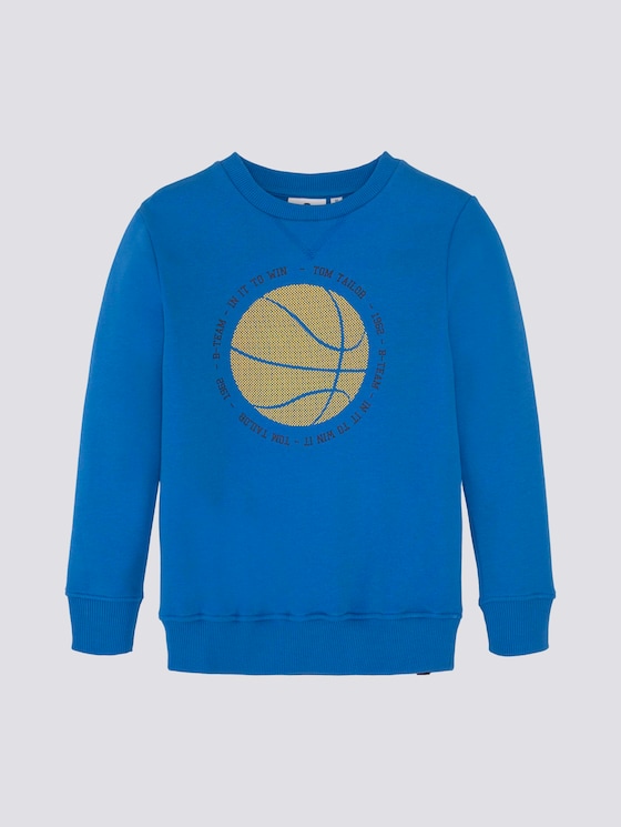 Sweatshirt mit Basketballmotiv - Jungen - strong blue|blue - 7 - TOM TAILOR