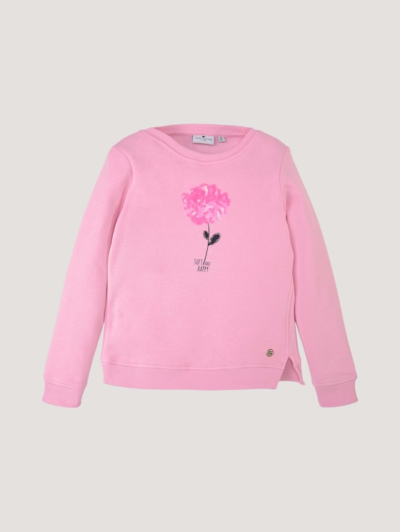 Sweatshirt mit Paillettenmotiv - Mädchen - lilac sachet|rose Sweatshirt mit Paillettenmotiv - Mädchen - lilac sachet|rose - 7 - Tom Tailor E-Shop Kollektion
