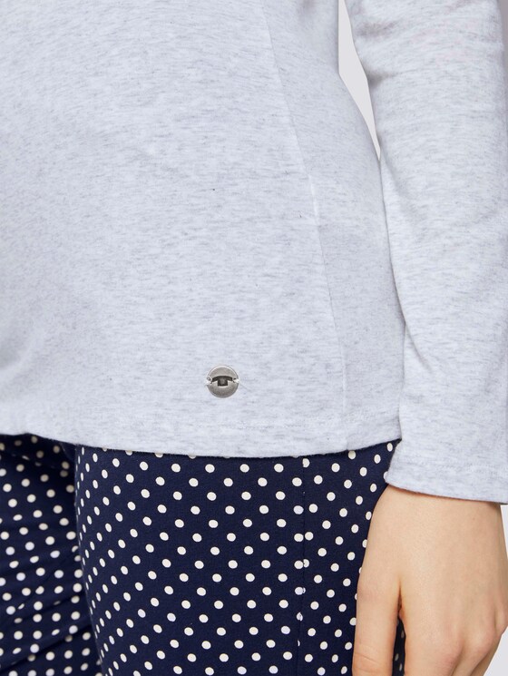 Langes Pyjama Set - Frauen - blue allover Langes Pyjama Set - Frauen - blue allover - 10 - TOM TAILOR