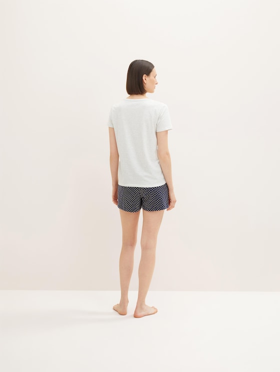 Patterned pyjama set with shorts by Tom Tailor | Pyjamas