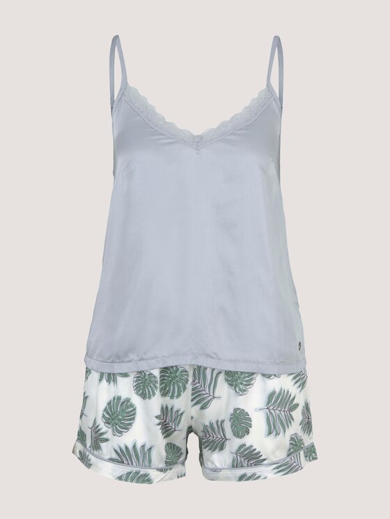 Spitzen Pyjama-Set mit Shorts - Frauen - light-blue-allover Spitzen Pyjama-Set mit Shorts - Frauen - light-blue-allover - 7 - TOM TAILOR