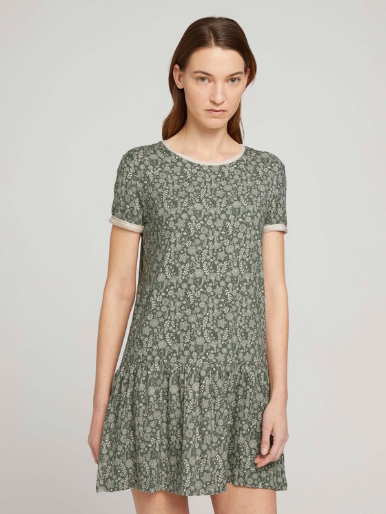 gemustertes Nachtkleid - Frauen - medium green allover gemustertes Nachtkleid - Frauen - medium green allover - 1 - TOM TAILOR