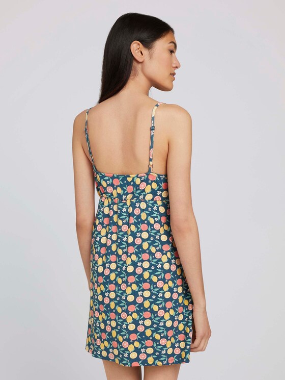 Ärmelloses Nachthemd mit Zitronen-Print - Frauen - dark blue allover Ärmelloses Nachthemd mit Zitronen-Print - Frauen - dark blue allover - 2 - TOM TAILOR