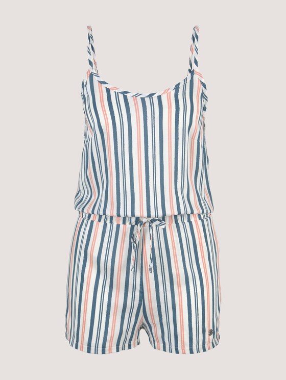 Gestreifter Pyjama Jumpsuit - Frauen - dark white stripes Gestreifter Pyjama Jumpsuit - Frauen - dark white stripes - 7 - TOM TAILOR