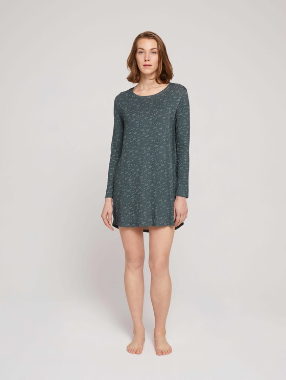 Gemustertes Nachthemd - Frauen - grey-medium-allover Gemustertes Nachthemd - Frauen - grey-medium-allover - 3 - TOM TAILOR