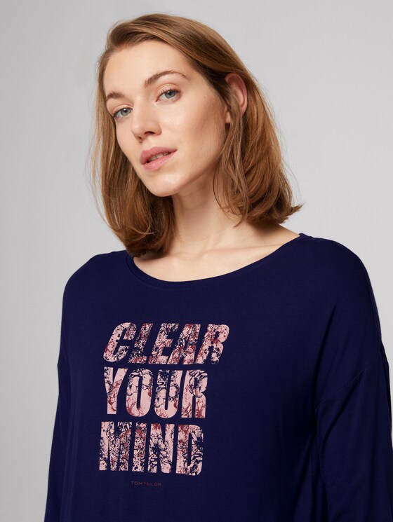 Pyjama Set mit Print - Frauen - dark blue allover Pyjama Set mit Print - Frauen - dark blue allover - 9 - TOM TAILOR