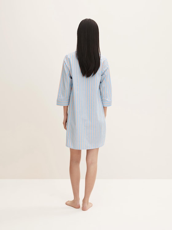 Nachthemd mit Streifenmuster von Women, blue stripes